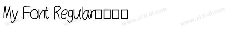 My Font Regular字体转换
